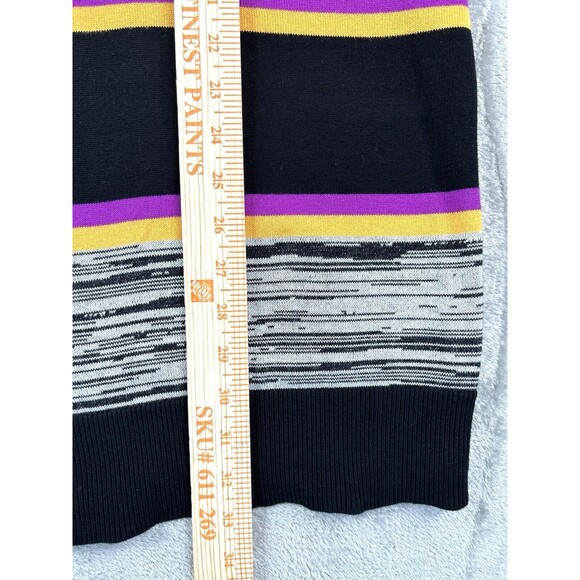 CHAUS New York Women’s L Open Front Cardigan Long Sleeve Striped Sweater Jacket - Picture 4 of 5